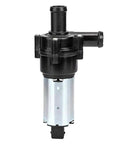 Keep Your Ride Cool With This Top Shelf 12 Volt Auxiliary Coolant Pump showing a black and silver pump for effective engine cooling.