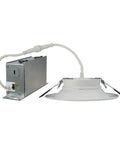 6 Inch Color Adjustable Canless Remodel Recessed LED Kit With 2700K To 5000K Color Temperature Direct Mount No J-Box Spring Clips
