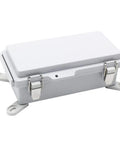 Electrical Waterproof Junction Box Outdoor Enclosure with Hinged Clear Cover Stainless Steel Buckles Weatherproof Case IP67 7.9x3.9x2.8 Inch with wall brackets