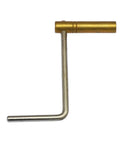 Brass Clock Winding Key Crank Tool 2.50 Mm Prong For Winding Clocks with gold tone and old school brass construction
