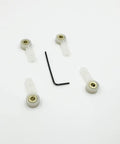 4 Pack Nylon RC Airplane Landing Gear Front Wheel Steering Arms With 3.1mm Hole And 31mm Length Includes Hex Wrench