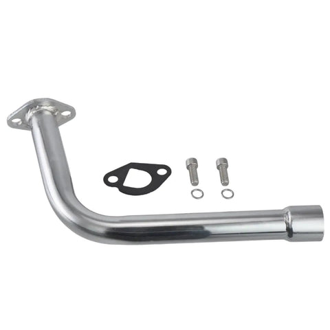 Three Stage Exhaust System With Stainless Silver Tip For Predator 212cc And 196cc 6.5HP Engines, includes mounting hardware