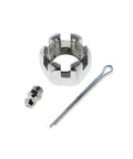 Mercury Cougar Front Lower Ball Joint Suspension Kit For Classic Muscle Cars Heavy Duty Replacement For 1977 1978 1979 V8 Models Easy Install And Reliable Ride For Restorations. Chrome ball joint with cotter pin and grease fitting