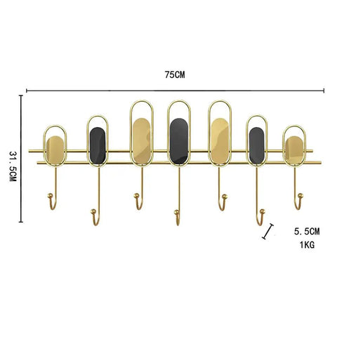 Heavy Duty Iron Wall Hooks With Slick No Drill Install For Coats Keys And Umbrellas Modern Wall Decor For Entryway Closet And Bathroom Organization Game Changing Space Saving Storage