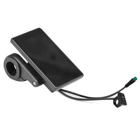 Low Fuss High Precision LCD Display Meter For 24V To 72V Electric Bikes And Scooters, UART No 2 Protocol, Black Handlebar Mount