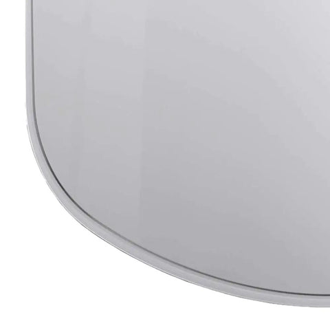 Close-up of F40 Window Replacement For Safety Face Shield Mask With ANSI Z87.1 Propionate Clear Tint Unbound Universal Pin Mount