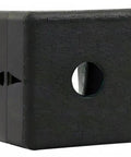 Top Shelf 1.5 X 1.5 Inch Matte Black Plastic Square End Caps For T Slot Aluminum Framing With Quick Snap On Tips Workhorse Abs Profile Covers For Pro Shop Fabrication Twenty Five Pack Real Deal Quality, close-up view.