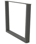 Adjustable Dining Table Legs Pack Of 3 Heavy Duty Powder Coated Steel With Modern Anthracite Finish 100 Cm Height shown individually