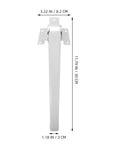 Four Pack Portable White Plastic Table Legs With Easy Install Adjustable Height Replacement Legs For Desks Workstations And Home Office Great For Small Spaces And Travel