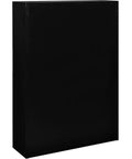 Real Tough Twenty Four Door Cell Phone And Tablet Locker Cabinet With Individual Key Compartments Heavy Duty Steel Build side view of black steel locker