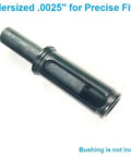 Close-up of a hardened tool steel punch from a 28 Piece Transfer Punch Set For Precise Hole Layout And Transfer, Black Oxide Finish