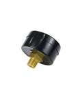 Air Pressure Gauge 0 To 180 Psi Center Back Mount 2 Inch Dial Brass Thread For Air Compressors in Black Steel Case