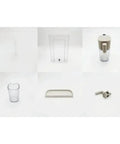Capsule Coffee Machine Water Tank Replacement Kit With Milk Tube And Milk Cup Mat, Replacement Parts Compatible With Popular Capsule Machines, F111 EN500 Water Tank Cover Included, Easy Clean Milk Tank Accessory, showing various parts.
