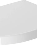 Starck 3 Toilet Seat White High Gloss With Soft Close Lid And Stainless Steel Hinges Tool Free Removal For Quick Cleaning Durable