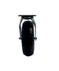 Top Shelf 10 Inch Inflatable Rubber Wheels With Stainless Steel Brackets For Luggage And Hotel Trolley Casters viewed from front angle.
