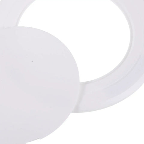 Peel And Stick Round Access Cover Plate 6 Inch For Drywall Ceiling Or Wall Pipe Hole Patching And Heavy Duty Abs Blank Panel Close Up