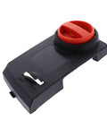 Chain Saw Adjustor Replacement Part For Black Decker CMECS600 CS1216 Fits 5140162 94 Durable Easy Install 8 By 4.15 By 2 Inches Ideal For DIY Home Improvement And Pro Maintenance, black plastic with red adjustment dial