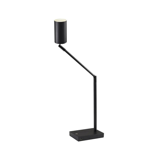 Colby Adjustable Desk Lamp With 15.5 To 32.5 Inch Reach 9W Integrated LED Matte Black Metal Finish Table View