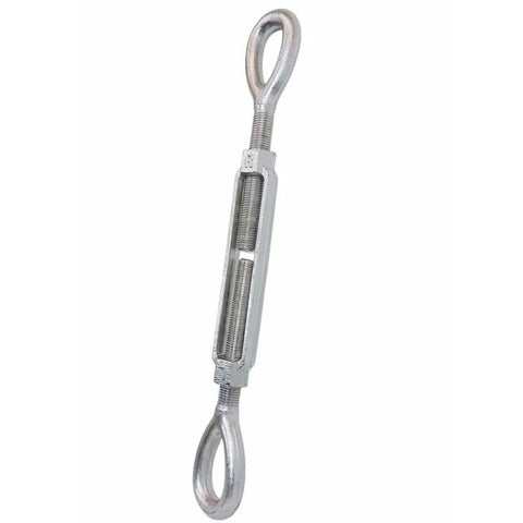 Rock Solid T316 Stainless Steel Eye Eye Turnbuckle Measuring One Point Five By Twelve Inches with dual loops for rigging tasks.