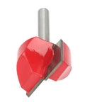 Heavy Duty Tungsten Steel Router Bit With 6mm Shank For CNC Carving Wood MDF PVC Slotting Bottom Cleaner Tool, red cutter.