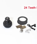 Components of 24 Teeth Ratchet Socket Wrench Repair Kit For One Quarter Inch, Three Eighth Inch, And One Half Inch Drives, Reversible Handle