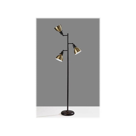 Alden Tree Lamp With Antique Bronze Finish And Brass Accents For That Old School Vibe Adjustable Shades On Decorative Joints