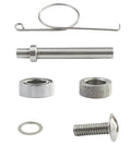 Cool Fishing Reel Handle Knob Repair Kit With Shaft And Bearings Includes Washers Screws Gasket Assembly For Freshwater Upgrades银色金属 10 Pieces Size 7 4 2 5mm, silver metal parts