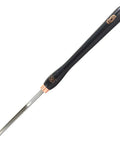 Top Shelf 1/2 Inch M42 High Speed Steel Bowl Gouge For Woodturning with black ash handle and brass ferrule for precision cuts.