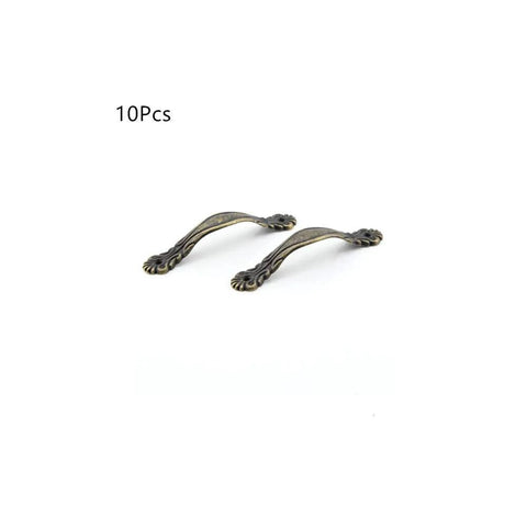 10 Pieces 65x10mm European Style Antique Bronze Mini Cabinet Handles Drawer Pulls For Cabinets Dressers Jewelry Boxes