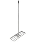 Heavy Duty Lawn Leveling Rake With Steel Construction, 180 Degree Rotating, Six Foot Handheld Grass Leveler And Topdressing Spreader Tool