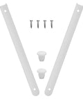 Heavy Duty Drawer Slides For Cabinet And Kitchen Upgrade With White Plastic And Metal Build Easy No Brainer Install Lightweight Design Modern Look Silent Smooth Glide For Quick Quiet Effortless Sliding, white parts and screws