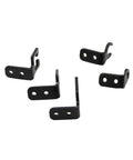 EZ-EFI Throttle Cable Mount Kit for 700R4 and 4150/4160 Carburetors, Beefy Heavy Duty Powder Coated Steel Mount with Stainless Hardware, Bolt On Precision Fit for Smooth Throttle Control and Classic Racing Look, black steel brackets shown