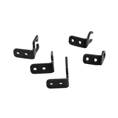 EZ-EFI Throttle Cable Mount Kit for 700R4 and 4150/4160 Carburetors, Beefy Heavy Duty Powder Coated Steel Mount with Stainless Hardware, Bolt On Precision Fit for Smooth Throttle Control and Classic Racing Look, black steel brackets shown