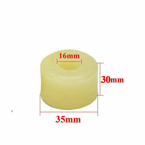 Single wax ring from 4 Piece Knitting Machine Wax Rings For Snag Free Yarn Feeding And Needle Protection, Reduces Friction For Easier Knitting, Keeps Carriage Gliding, Durable Wax Coating For Consistent Tension During Projects, showing dimensions of 35mm OD, 16mm ID, 30mm height.