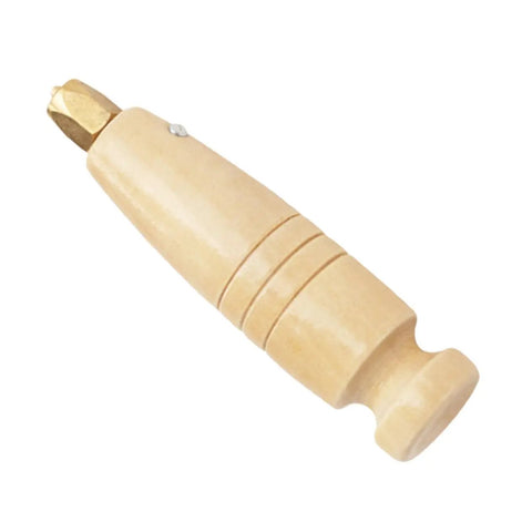Heavy Duty Two Piece Leather Awl Handle Replacement Set For Handmade Crafts Featuring An Ergonomic Grip, wooden handle.