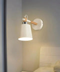 EDFGVH Single Heads Iron Art Lamp Body Wall Lamps with E26/E27 Metal Base Sconces 10.6in white decorative light on wall.