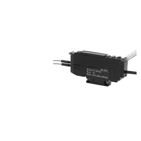 Optical Fiber Amplifier Sensor Photoelectric Switch With NPN PNP Outputs NO NC Adjustable High Sensitivity BS P22 side view