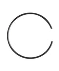 Super Durable 5.5mm Spring Steel Round Wire Retaining Rings For Shaft OD 140mm, heavy duty snap ring viewed from above.