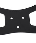 Close-up of Butterfly Steering Wheel for Go Karts, Durable Iron Sport Kart Replacement showing holes for easy installation.