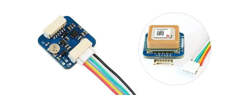 GPS Module M10Q 5883 Update for Racing Drones with compass and connectors, lightweight, compact design, cable detail visible.