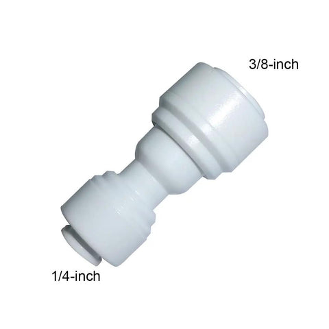 Reducing Straight Union Quick Connect Fittings Three Eighths Inch To One Quarter Inch For RO Water Filters Push To Connect