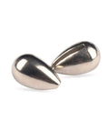Killer 20 Pack Tungsten Teardrop Jig Heads Without Hooks, Heavy 97 Percent Alloy DIY Welding Bodies Sweet For Ice Fishing, Unpainted 4mm showing two shiny teardrop jig heads.