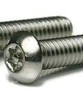 Tamper Proof Security T-27 Button Head Screws With Pin For 18-8 Stainless Steel 1/4-20 X 1-1/2 Inch machine screws close-up