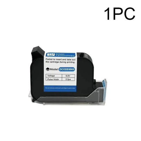 Rugged Workhorse Handheld Thermal Inkjet Printer Boasting Fast Dry Solvent Ink And Unencrypted Black Cartridges for DCODE6900 model