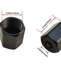 Replacement Cut-Out Tool Collet Nut 2 Pack Fits Models 48-68-0060 2627-20 48-66-0320 48-66-0325 Black Height 0.748 Inches