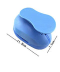 2 Inch Oval Paper Punch for Crafting and Scrapbooking, easy to use craft punch tool for card making, durable plastic, blue