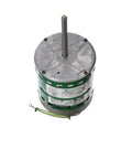 1/2 HP IM Motor 6 Inch Blower For HVAC, 115/230V, Reversible Rotation, 600-1200 RPM, 11.26 x 6 Inch Frame, Quiet Durable Air Handler Fan Motor For Furnaces And AC Systems. round HVAC blower motor with shaft and green housing