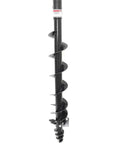 Six Inch Diameter Post Hole Auger For Tractor Mounted Digger 48 Inch Long With Reinforced Collar For Two Half Inch Bolts Spiral Point