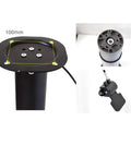Heavy Duty Pneumatic Vertical Lifter With Wire Control Buttons and Adjustable Push Rod Lift Thickened Steel Construction top view with mounting plate.