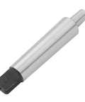 Morse taper drill chuck arbor MT2 with 3mm bore; silver steel body, black end
